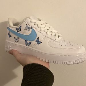 custom butterfly nike air force 1s